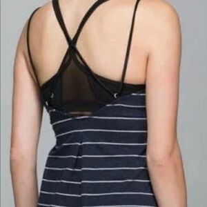 EUC Lululemon Striped Strappy Tank- Size 6